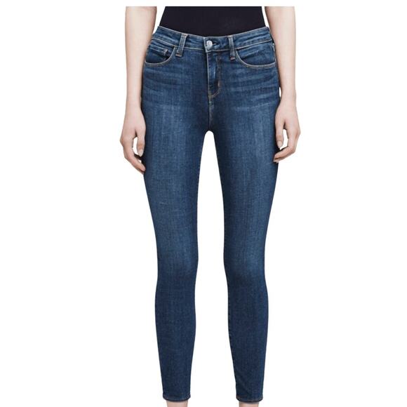 L'AGENCE Margot Dark Vintage Skinny High Rise Super Stretch Jeans Womens 27 - Picture 2 of 13